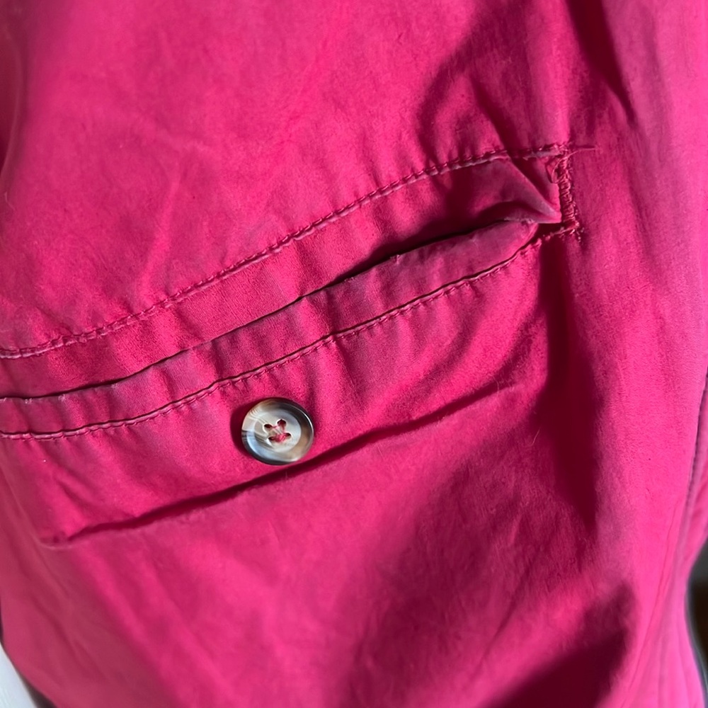 Gant Navy Bomber Jacket with Brown Leather Collar. - Picture 12 of 15
